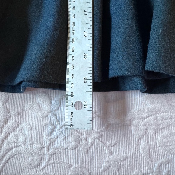 Vintage Liz Claiborne Wool blend ALine Elegant Teal Women's Skirt - Picture 7 of 8